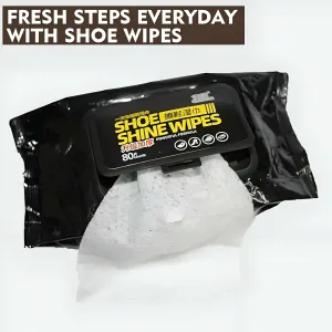 80-Piece Disposable Shoe Cleaner Wet Wipes