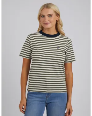Astra Tee - Clover Pearl Stripe