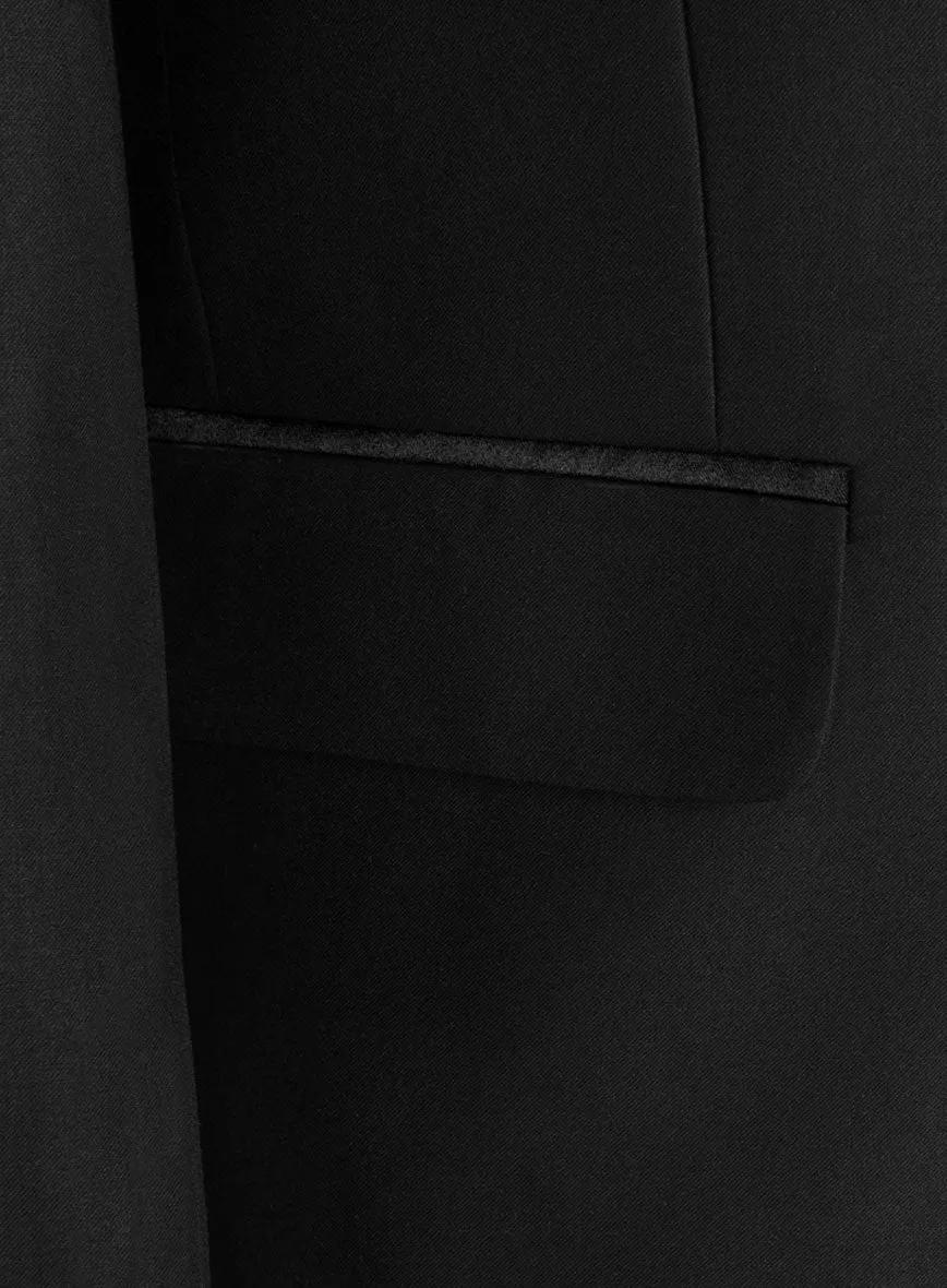 Black Wool Tuxedo Jacket