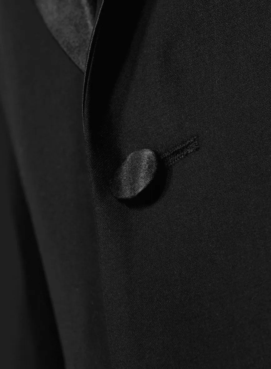 Black Wool Tuxedo Jacket