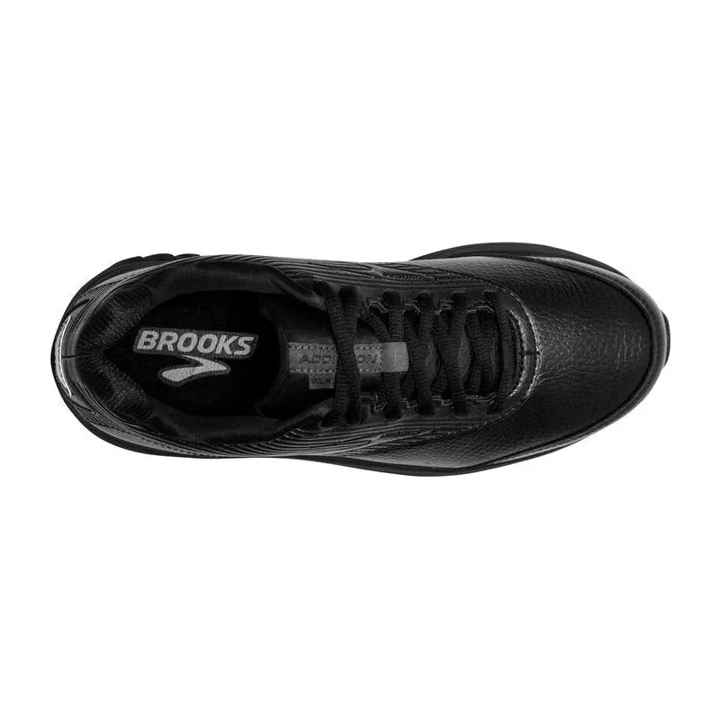 BROOKS ADDICTION WALKER 2 LACE BLACK - WOMENS
