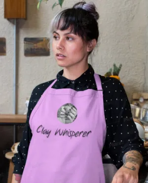 Clay Whisperer Apron, Pottery Clay Art Studio Printed Apron, Potters,Unisex, Christmas/Thanksgiving/Birthday Gift, Cute Valentine Gift