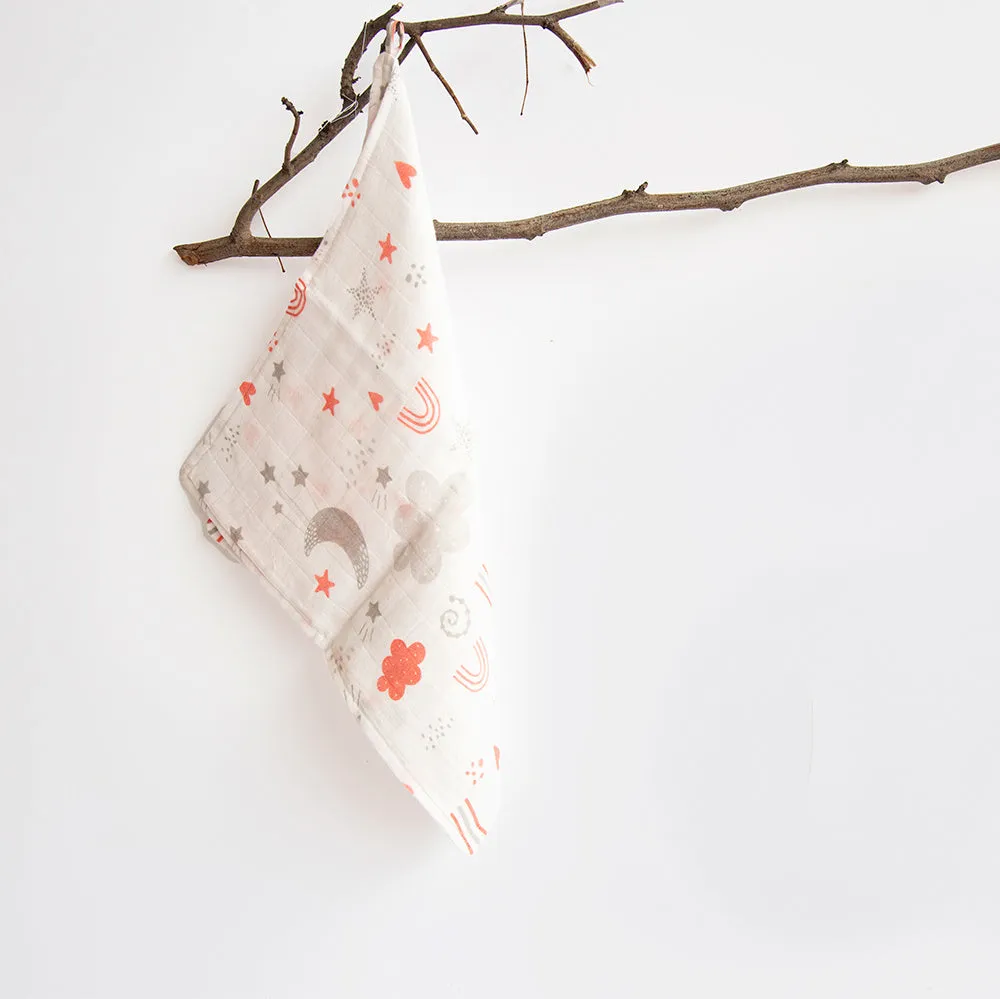Doodle Love - Organic Muslin Wipes (Set Of 7)