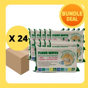 Ez Clean Floor Wet Wipes Pine Scent 28pcs [1pcs/Bundle of 12/24 packs]