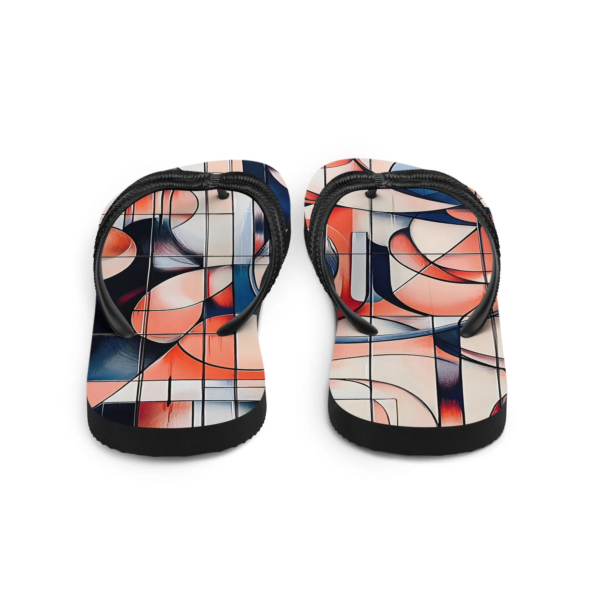 Flip-Flops Geometrik - Bunt, Bequem & Perfekt für Sommer & Strand