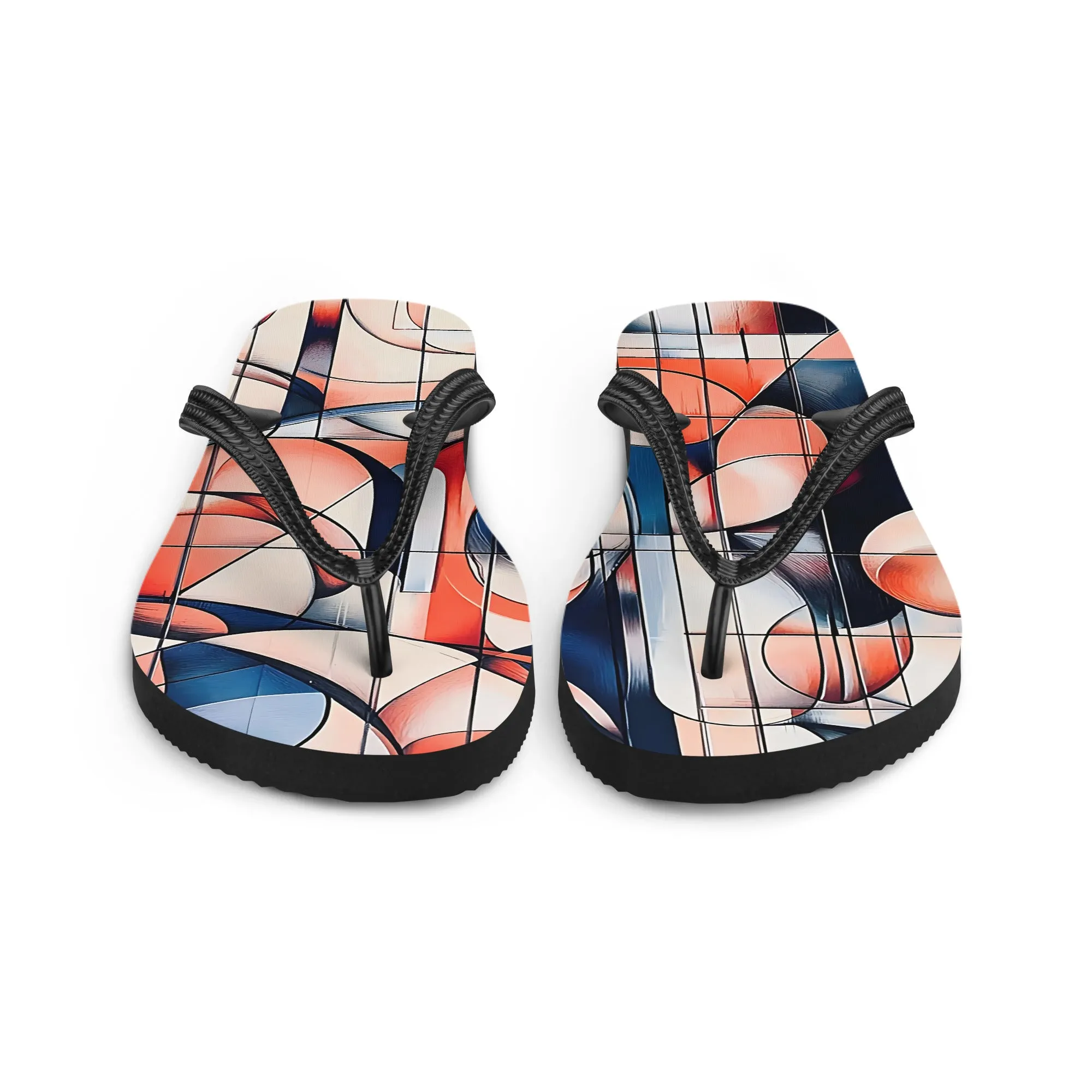 Flip-Flops Geometrik - Bunt, Bequem & Perfekt für Sommer & Strand