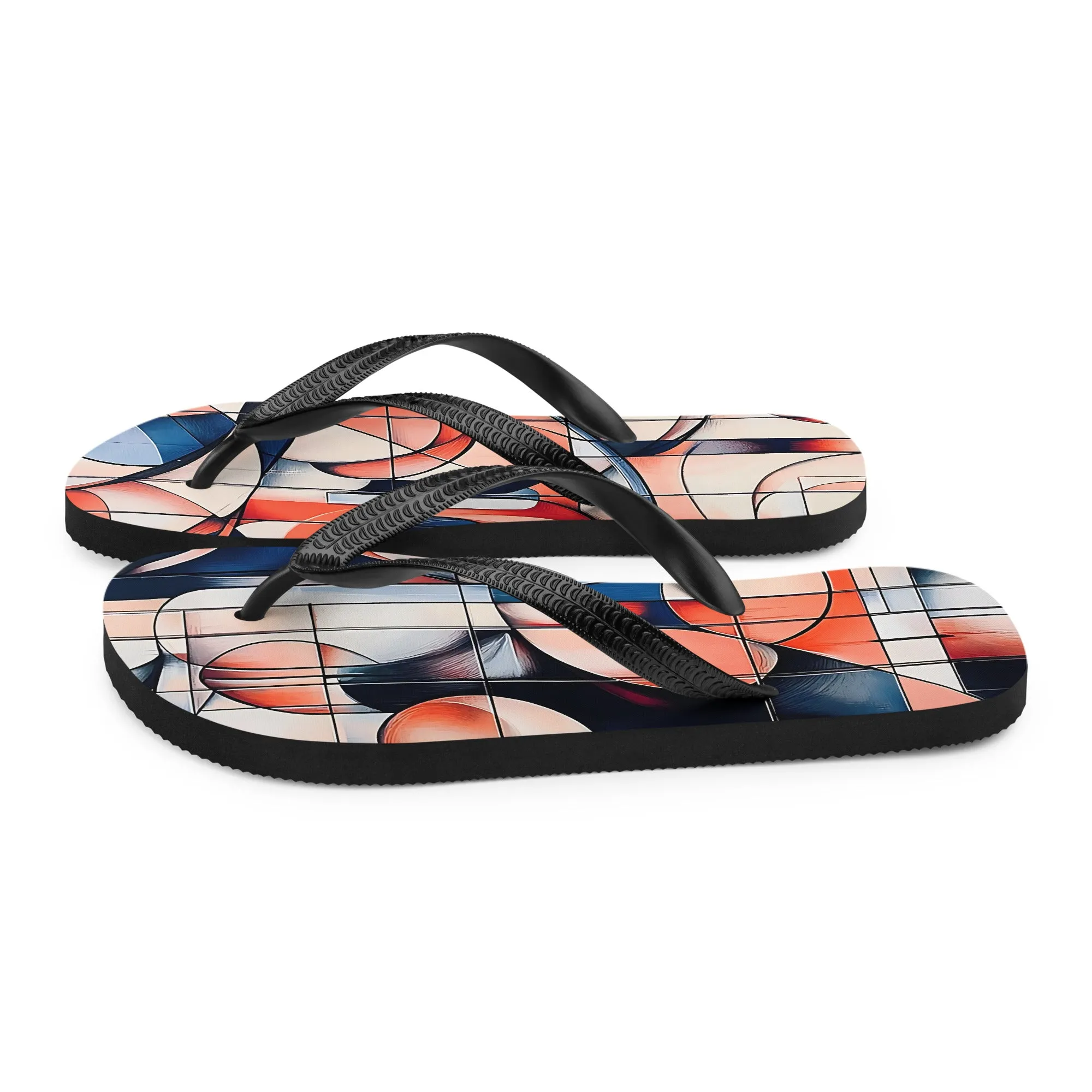 Flip-Flops Geometrik - Bunt, Bequem & Perfekt für Sommer & Strand