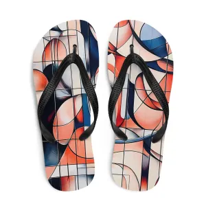 Flip-Flops Geometrik - Bunt, Bequem & Perfekt für Sommer & Strand