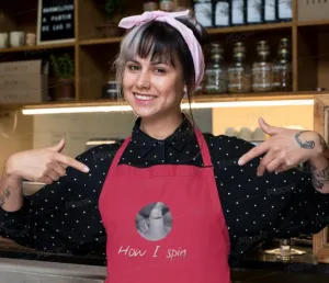 How I Spin Apron, Pottery Clay Art Studio Printed Apron, Potters,Unisex, Christmas/Thanksgiving/Birthday Gift, Cute Valentine Gift