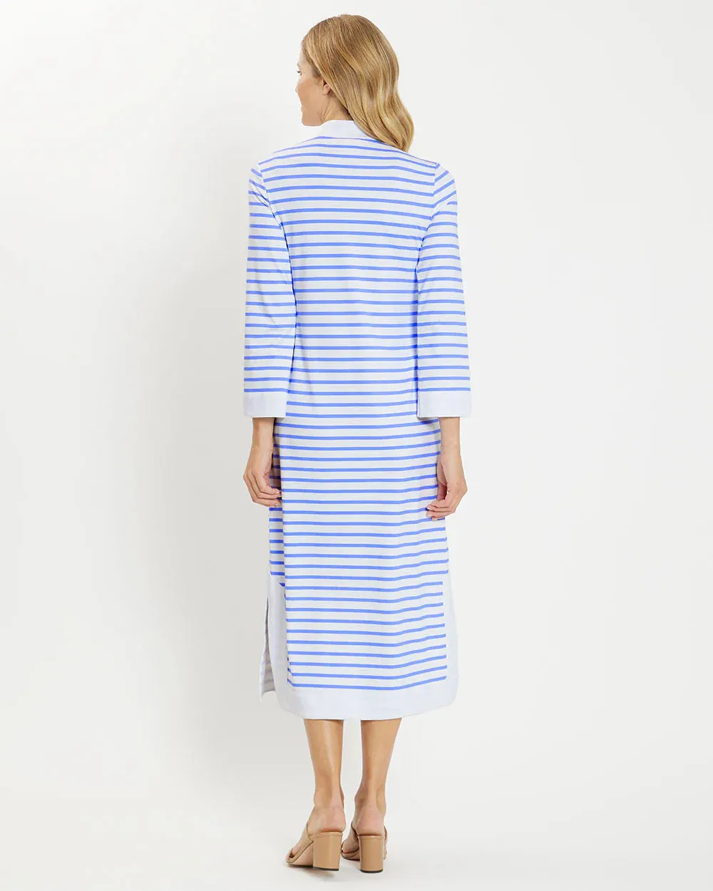 Jude Connally - Katie Dress - Chambray White Stripe