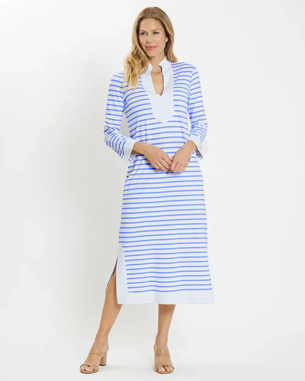 Jude Connally - Katie Dress - Chambray White Stripe