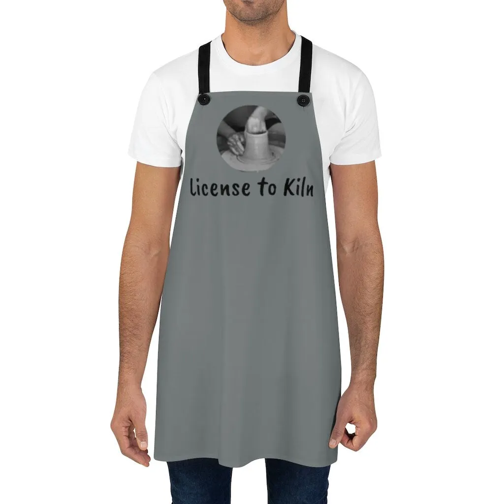 License to Kiln Pottery Unisex Apron,Gift for Potter/Christmas/Thanksgiving/Birthday/Valentine/Graduation/Promotion/Clay Artist/Housewsrming