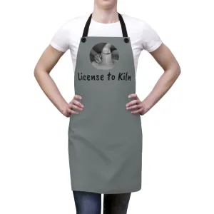 License to Kiln Pottery Unisex Apron,Gift for Potter/Christmas/Thanksgiving/Birthday/Valentine/Graduation/Promotion/Clay Artist/Housewsrming