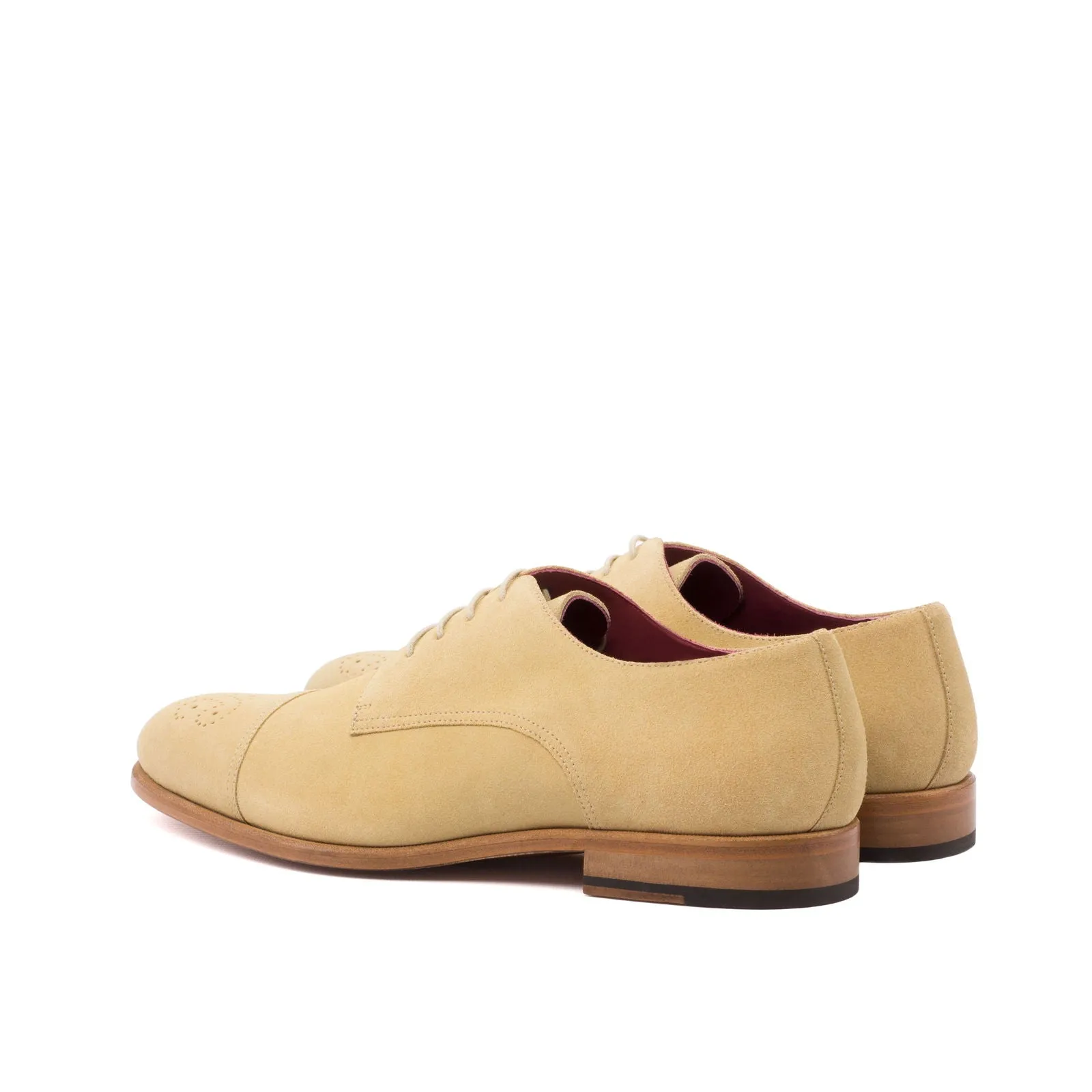 Men's Derby Leather Shoes Wide Plus Size Brown 3491