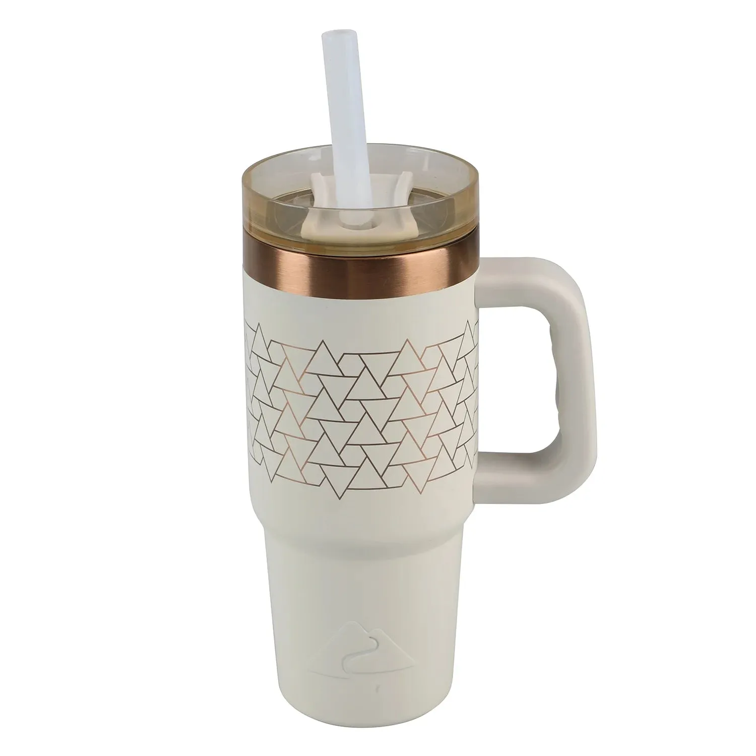 Ozark Trail 18 Oz Insulated Stainless Steel Tumbler With Handle, Beige