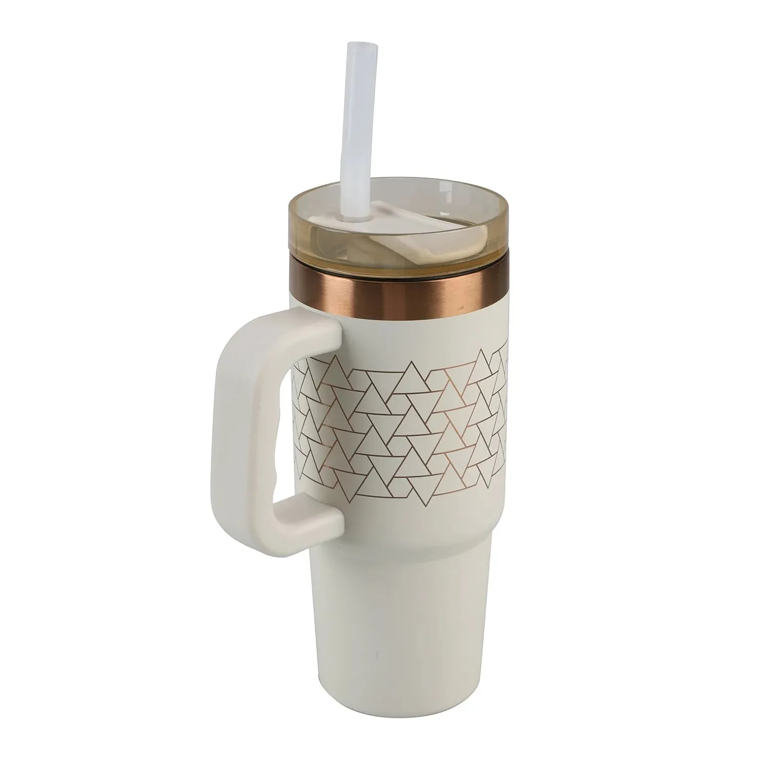 Ozark Trail 18 Oz Insulated Stainless Steel Tumbler With Handle, Beige