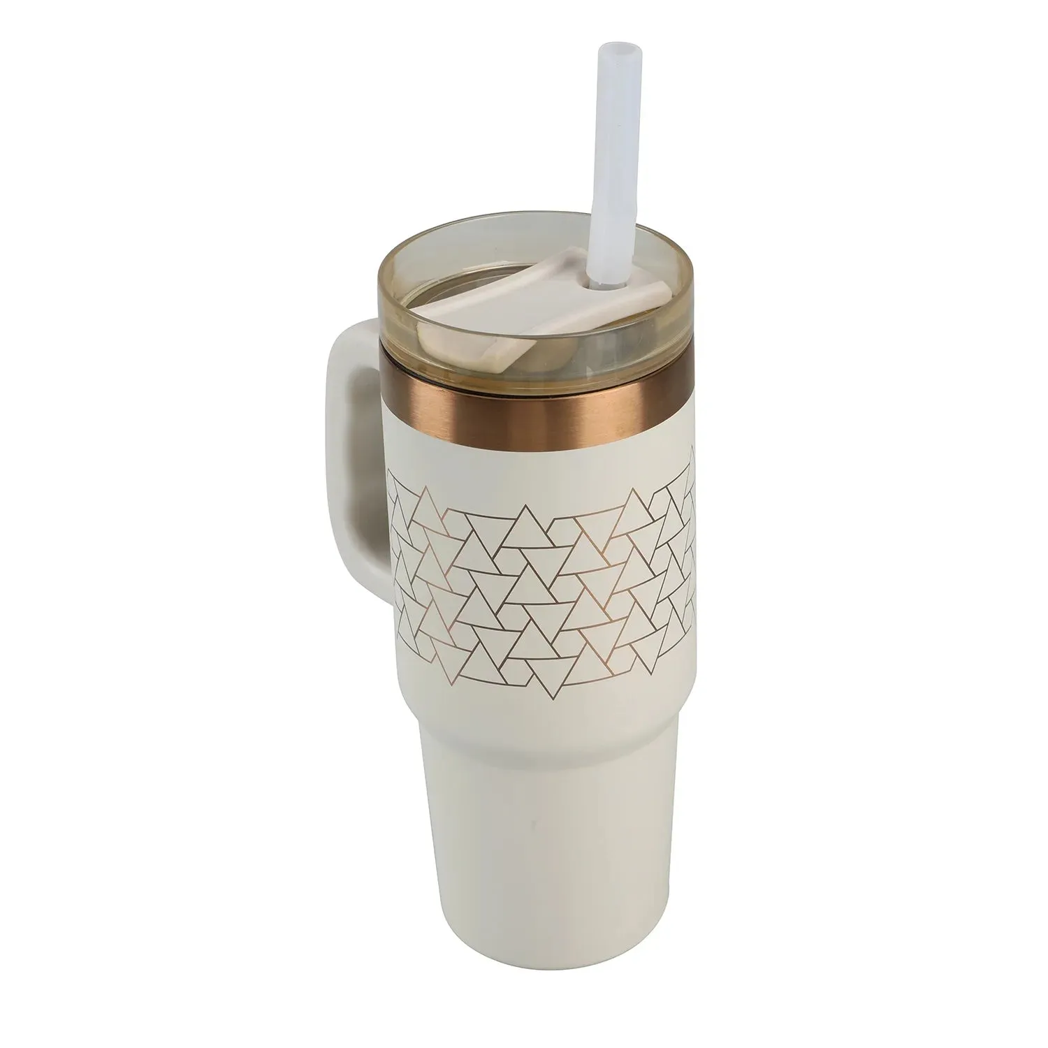 Ozark Trail 18 Oz Insulated Stainless Steel Tumbler With Handle, Beige