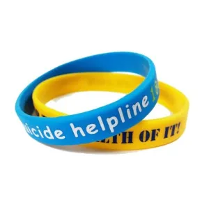 Solid Silicone Wristbands - Printed