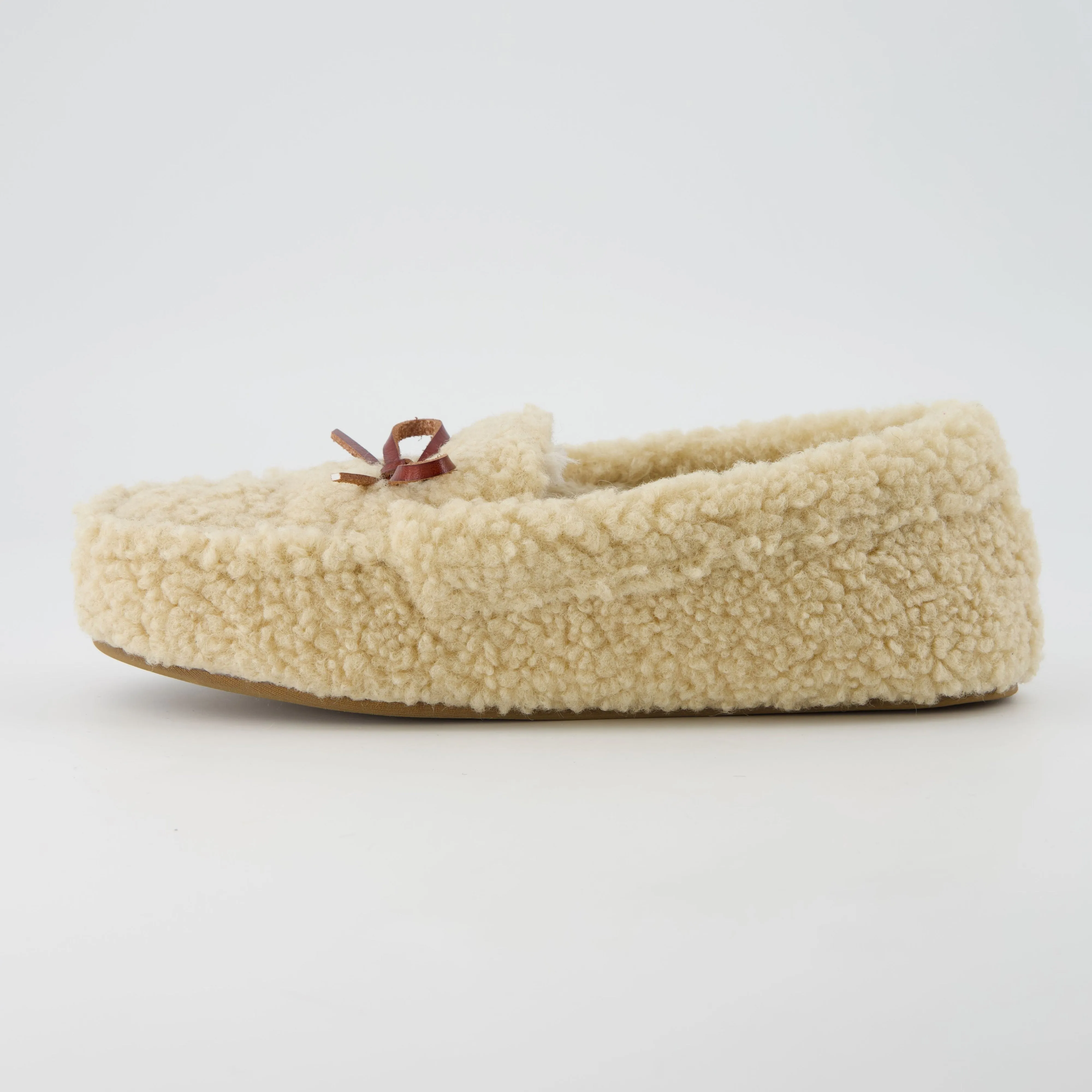 Star Sherpa Moccasin Slippers