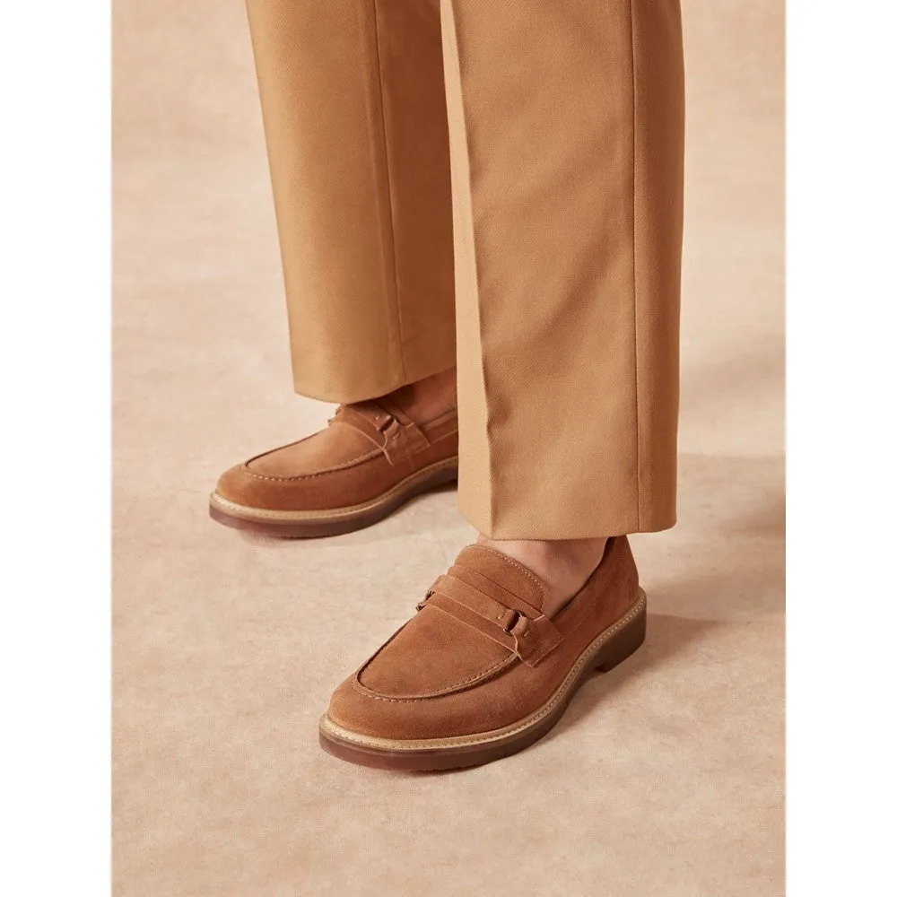 Tan Gryffin Loafers