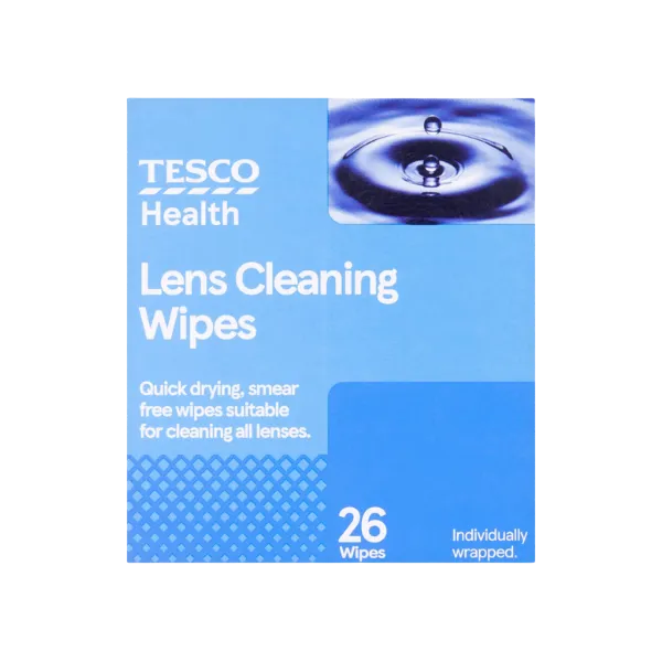 Tesco Health Lens Cleaning Wipes 26Pcs