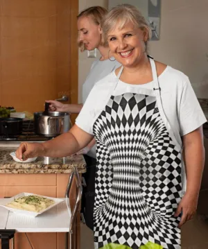 Vortex Illusion Apron, Cute Gifts for Her/Him, Chefs, Artists, Gardeners,Christmas/Thanksgiving/Housewarming/Birthday Gift, Valentine Gift