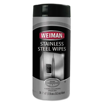 Weiman Stainless Steel Wipes 7x8" 30pc