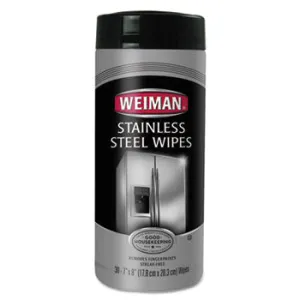 Weiman Stainless Steel Wipes 7x8" 30pc