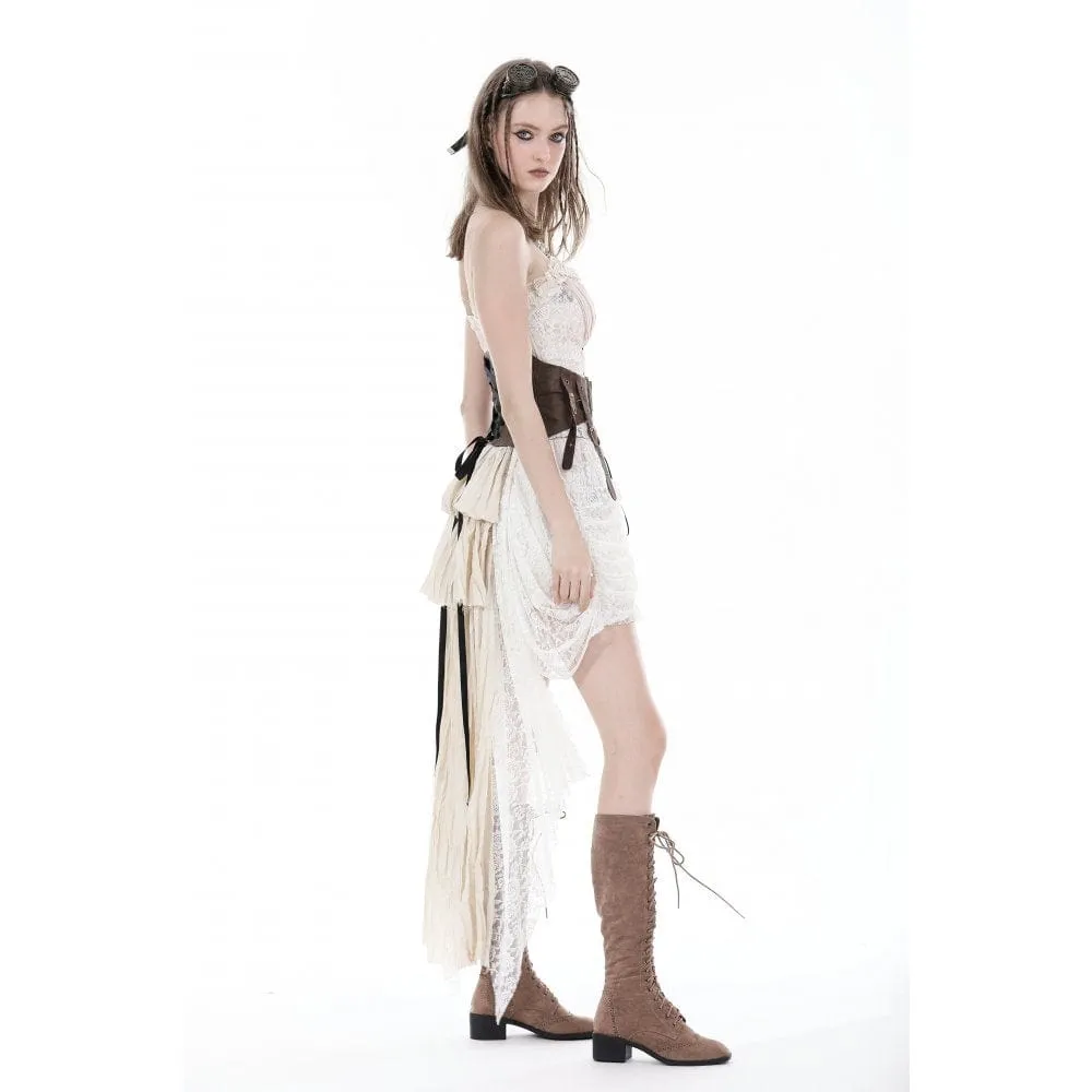 Women's Steampunk Irregular Big Buckle Underbust Corset