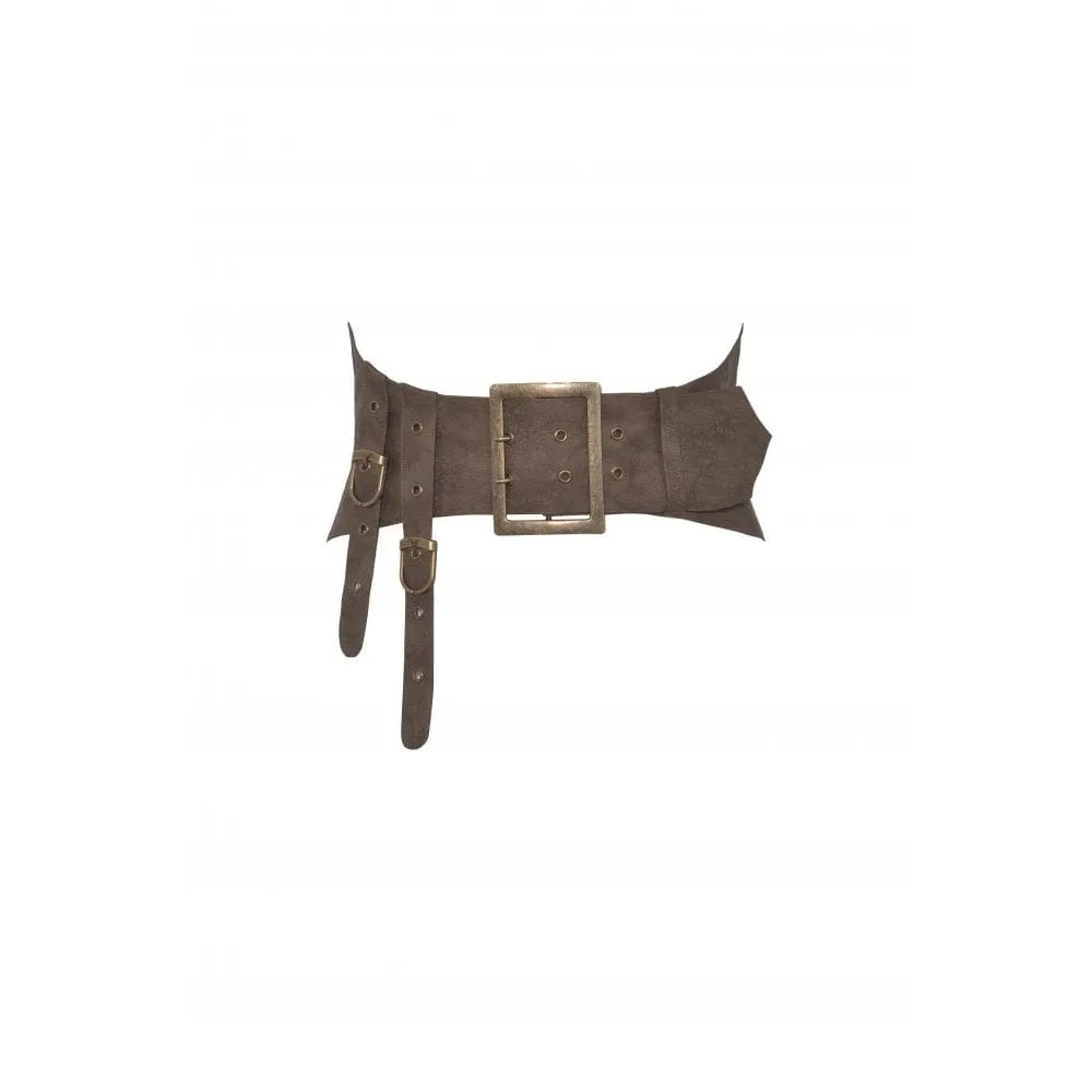 Women's Steampunk Irregular Big Buckle Underbust Corset